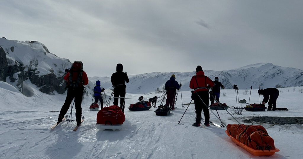 Skitur i Láhko nasjonalpark.